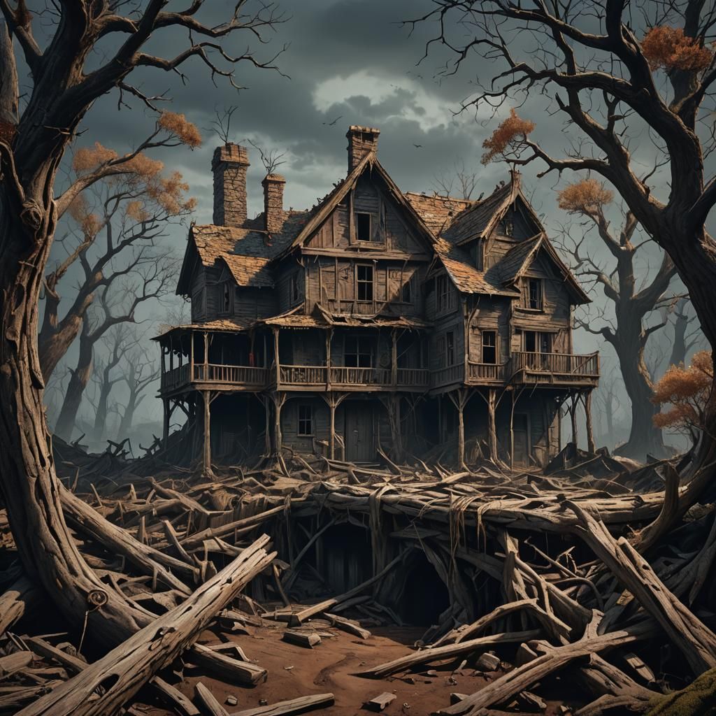 Evil Dead Inspired Detailed Matte Painting