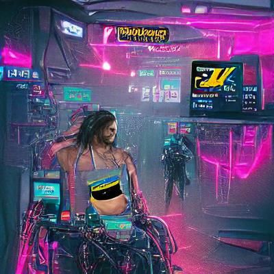 Cyberpunk Cityscape at Night