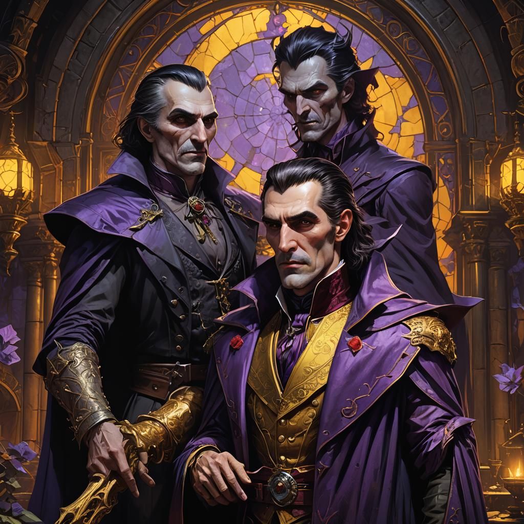 Frankenstein and Dracula: Dark Fantasy Concept Art