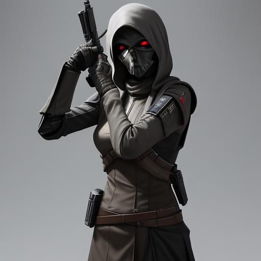 Female Assassin Trooper Character Concept Art