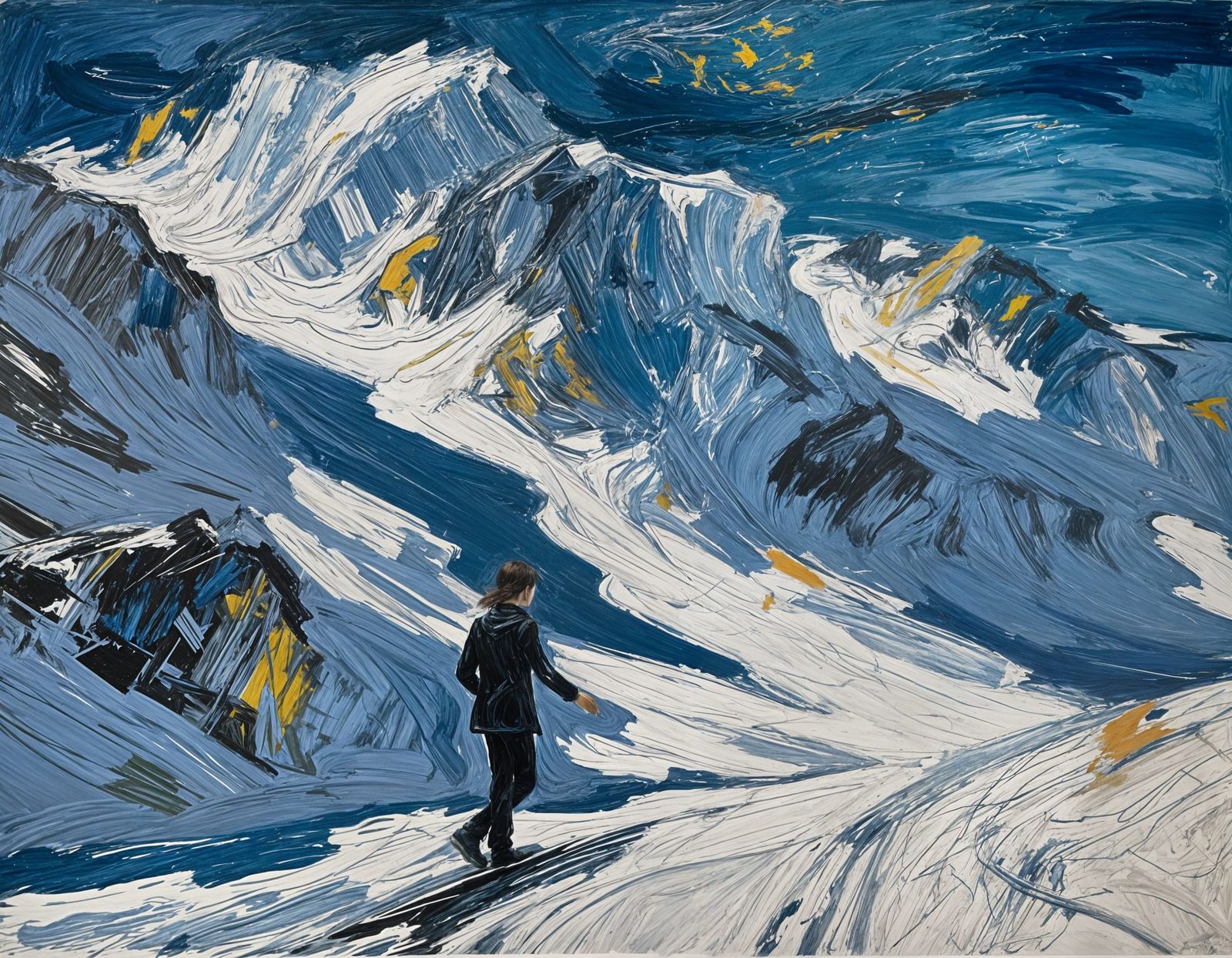 Advanced Expressionism Painting in the Style of Joan Mitchel...