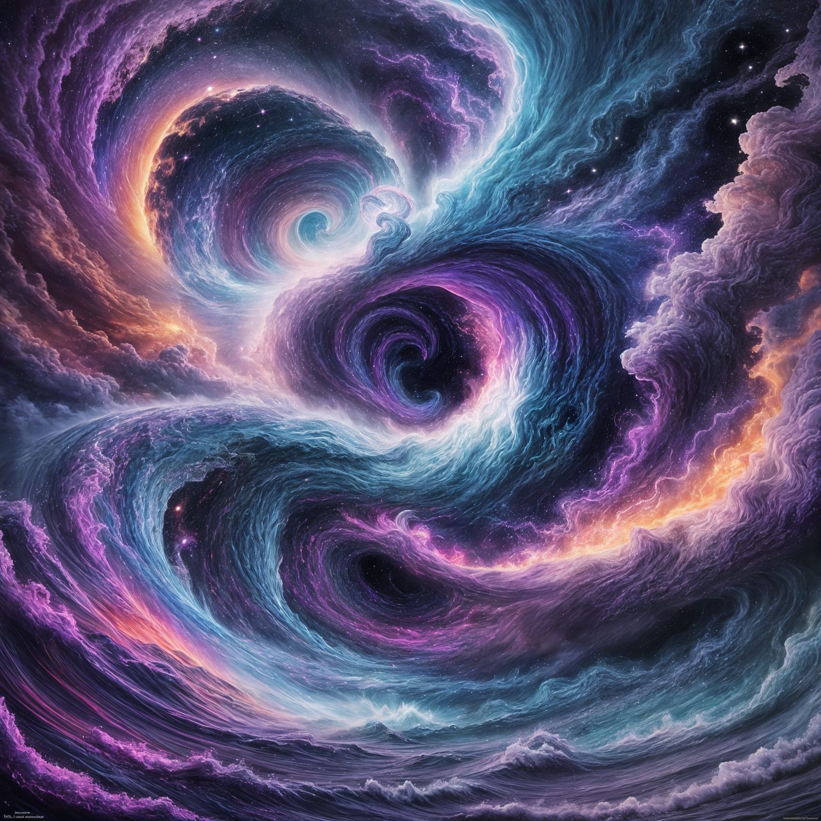 The Immaterium: Sea of Souls in Astral Illustration