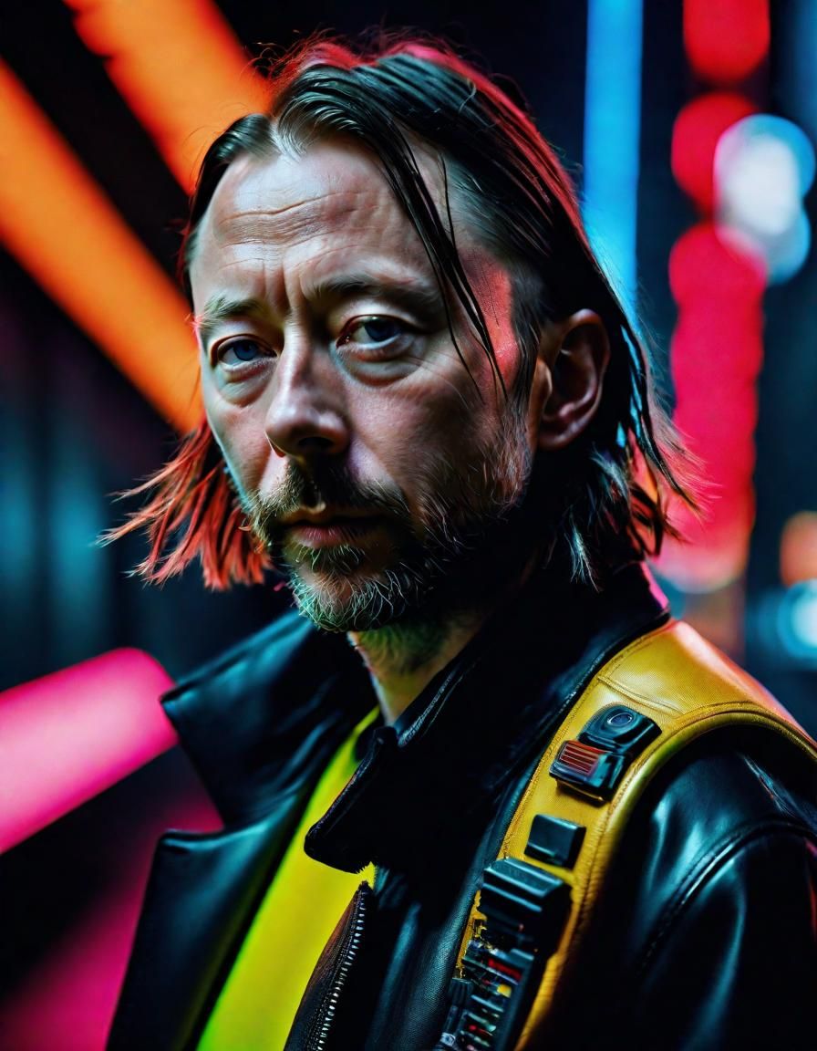 Cyberpunk Portrait in Style of Professional Photography