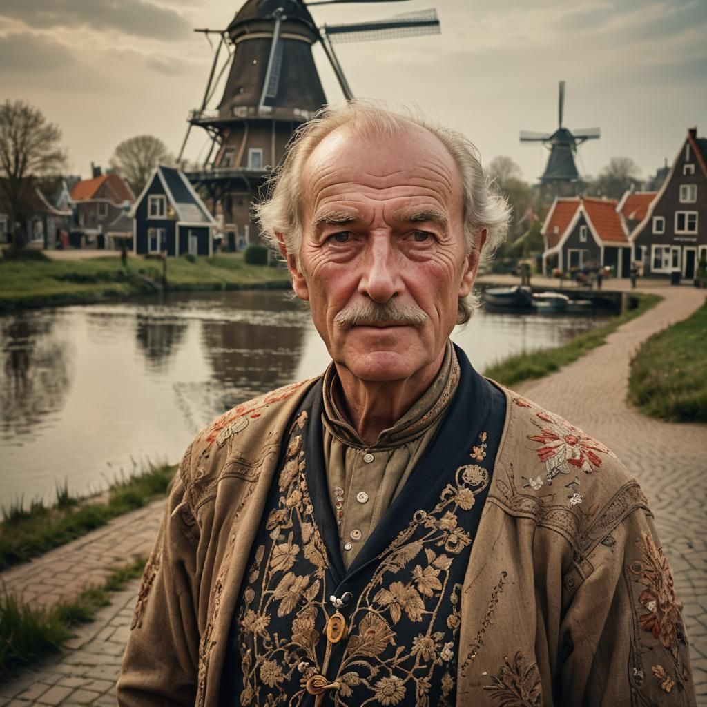 Classic Dutch Portrait in Golden Age Style