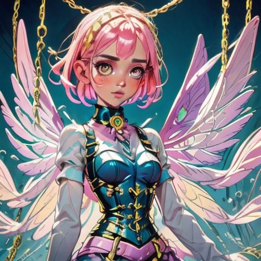 Beautiful Fairy Girl in Fantasy Concept Art