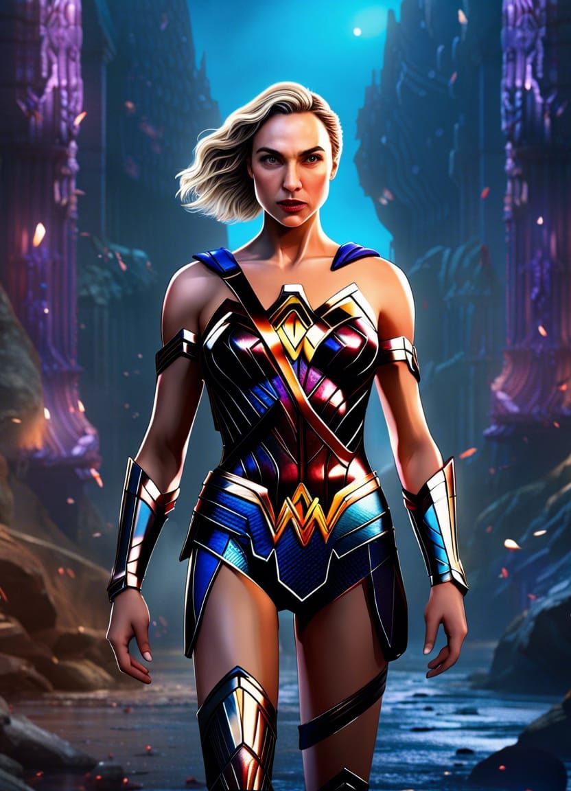 Gal Gadot as Detailed Fantasy Art, 8K