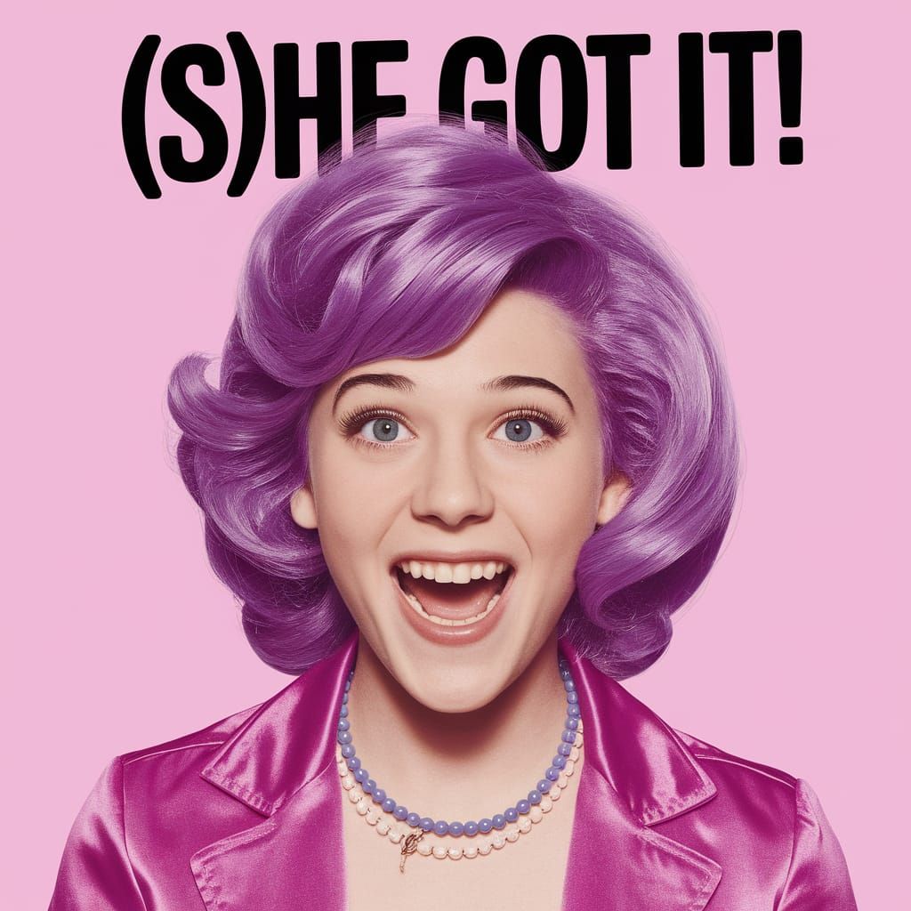 Movie Poster: 90s Teen Comedy '(S)he got it!'