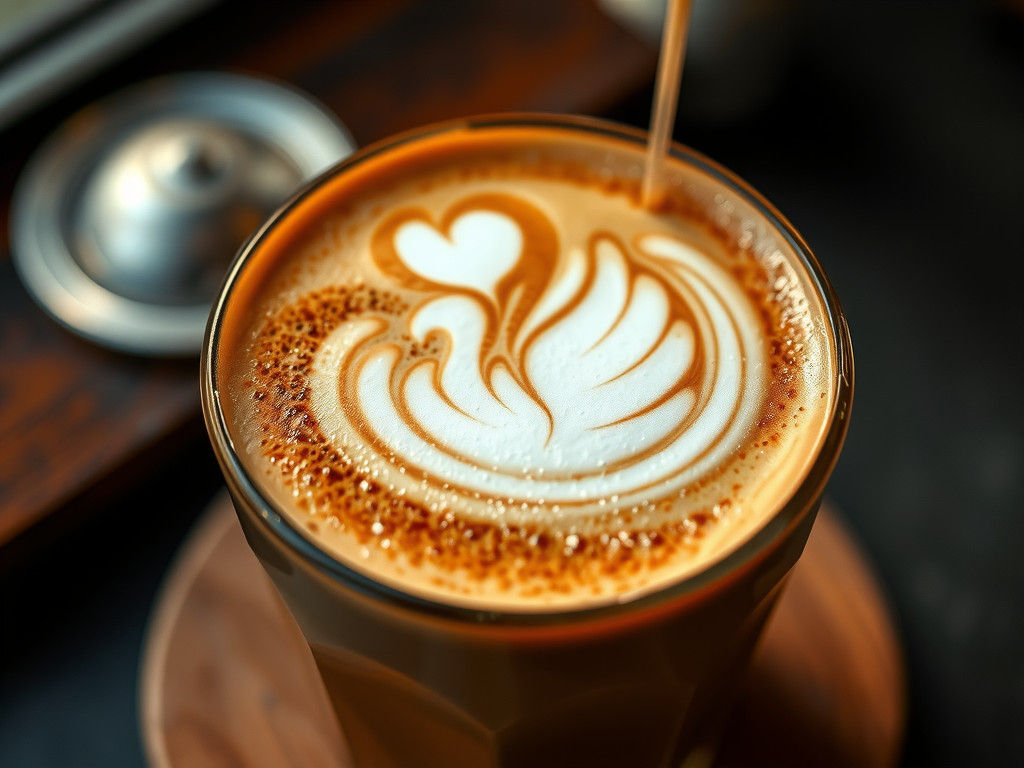 Turkey Latte Art in Macro Photography