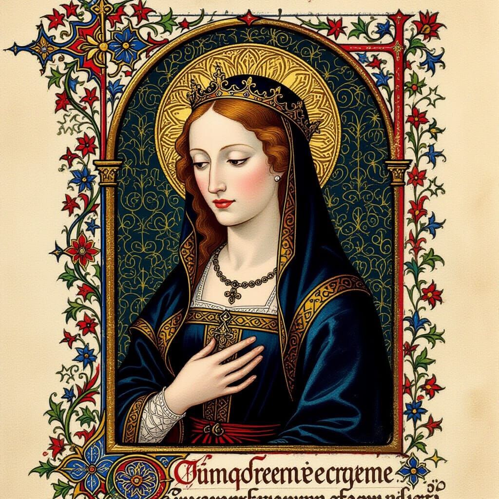 AI Image of a Woman in Medieval Times