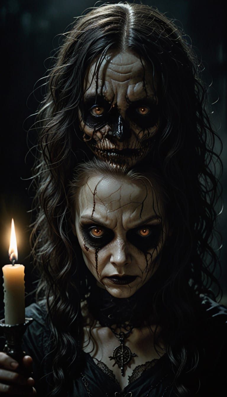 Dark Academia Portrait in Chiaroscuro Style