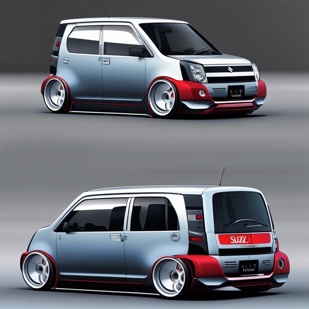 Futuristic Suzuki Wagon R Wide Modification