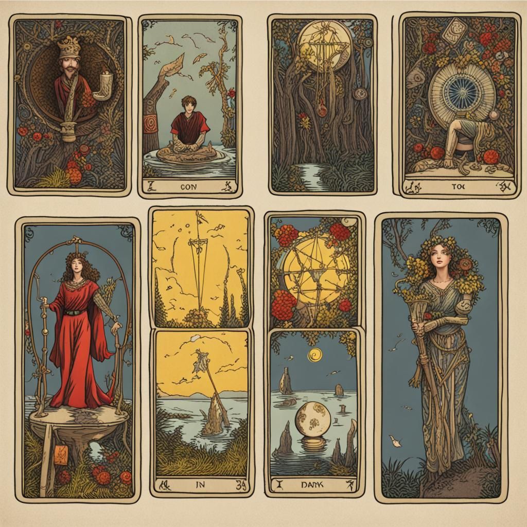 Classic Tarot Card Spread for Divination