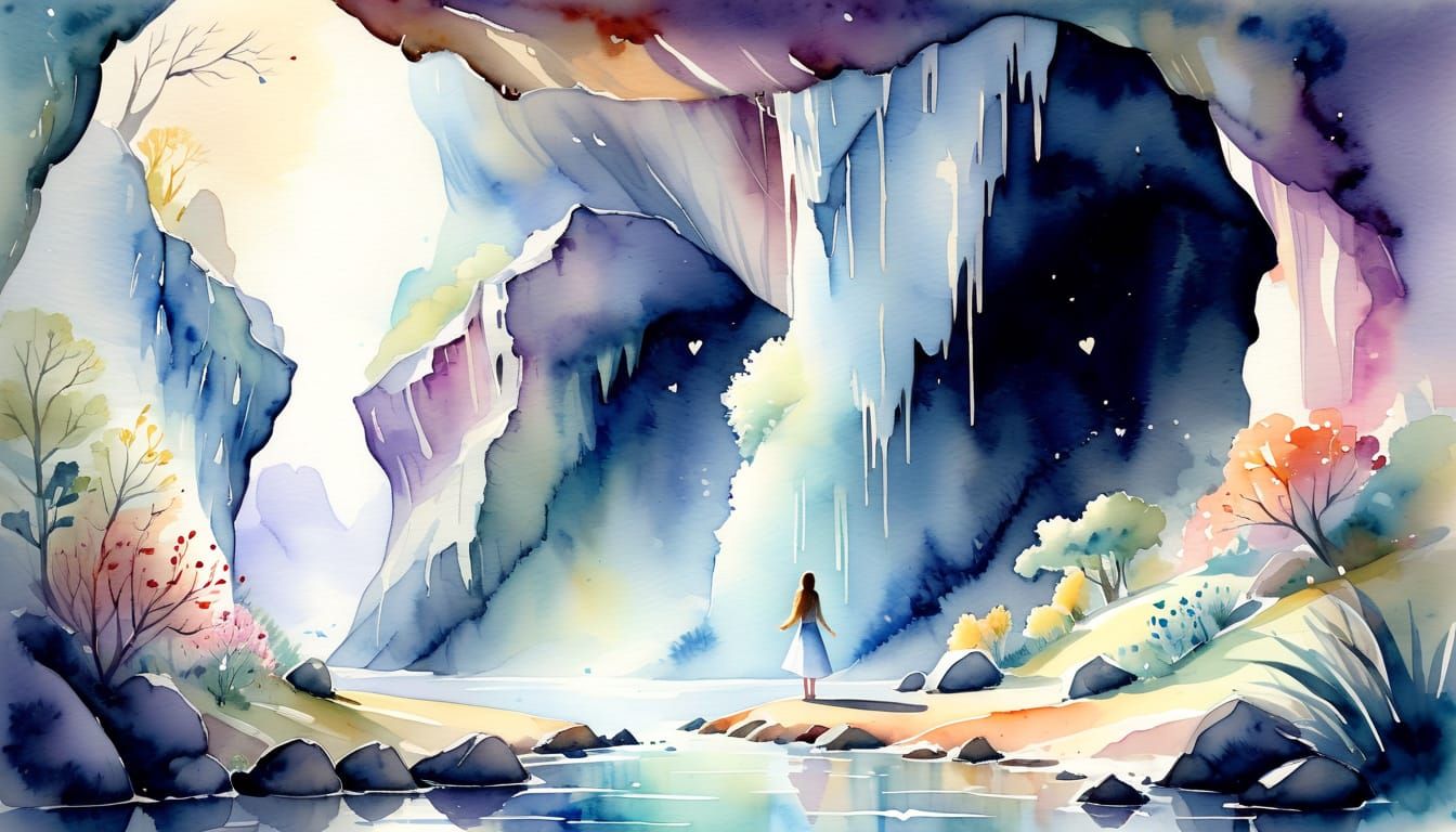 Healing Heart: Watercolour Illustration of Love and Recovery