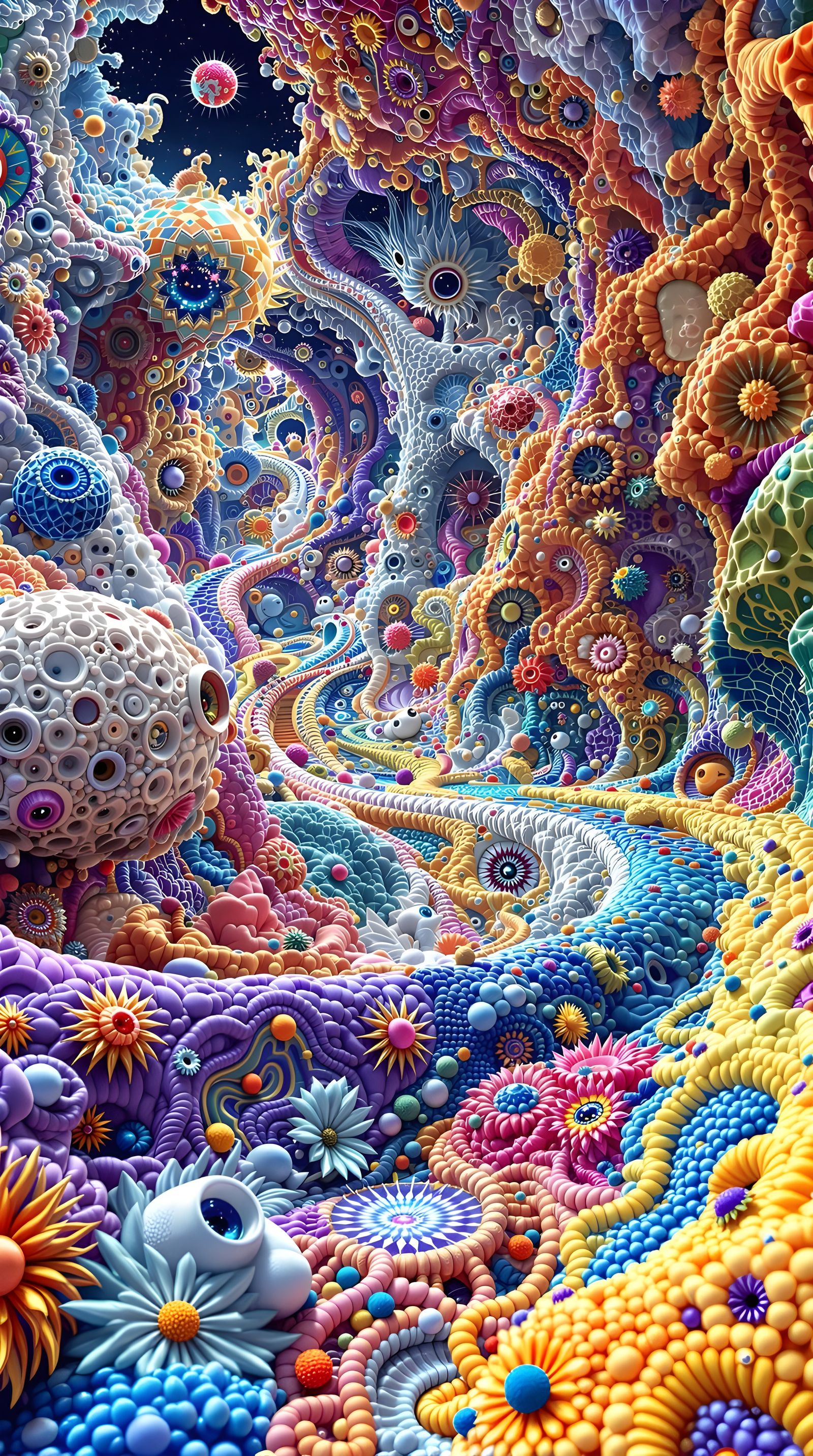 Psychedelic Entities in Hyperbolic Portals