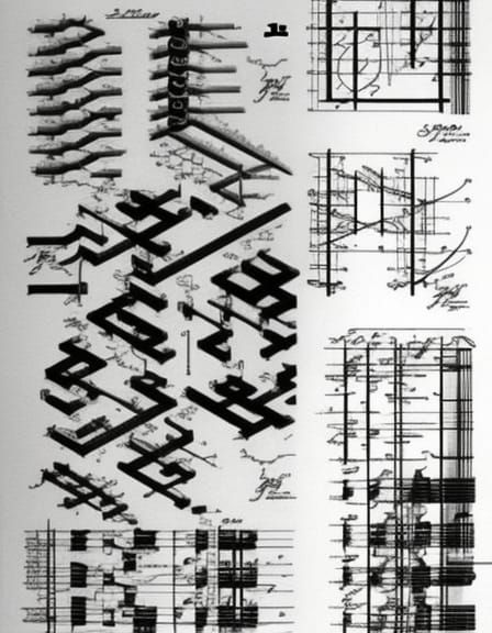 Intricate Graphic Score for Experimental Music