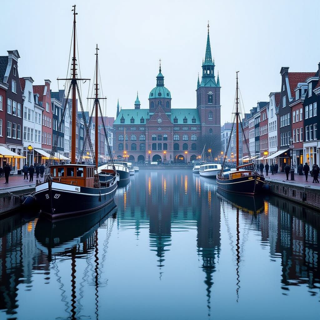 Hyperrealistic HDR Cinematic Landscape in Moody Atmosphere