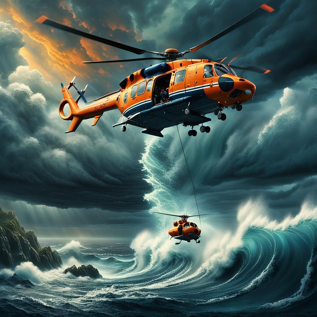 Coast Guard Rescues Gill Man: Fantasy Concept Art