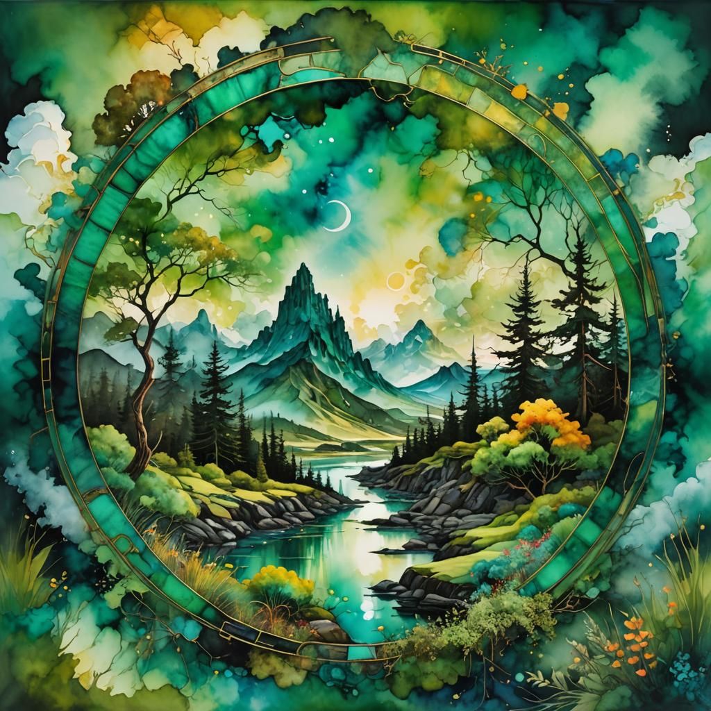 Mystic Portals to Seasonal Worlds: Impressionistic Art