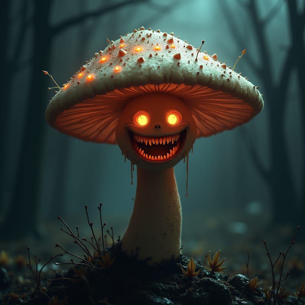 Eldritch Horror Mushroom: A Spooky Halloween Fusion