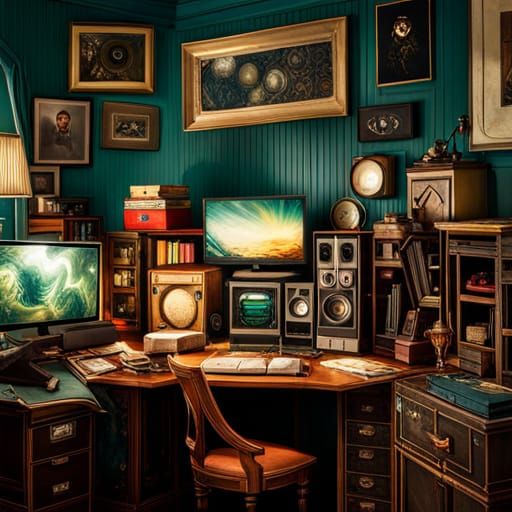Retro PC Computer: Breathtaking Digital Art