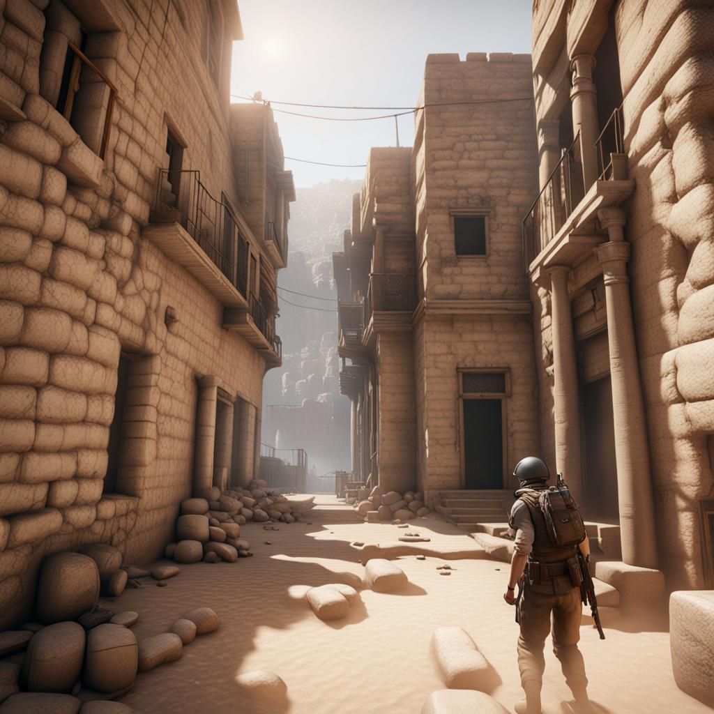 Palestine: 3D Game Cinematic Render in 8K