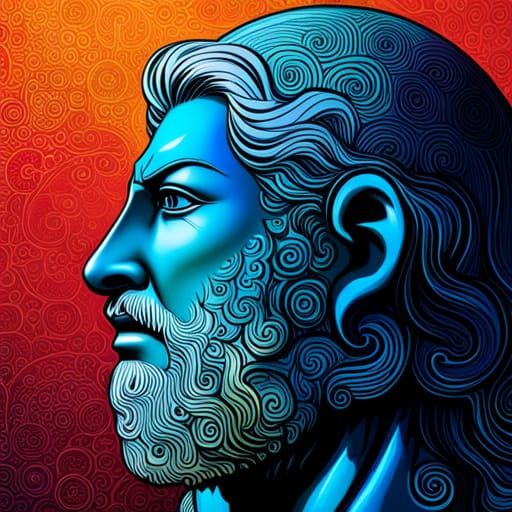 Gilgamesh Portrait in Holographic Cosmic Illustration