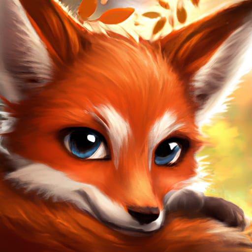 Adorable Chibbified Fox Photography