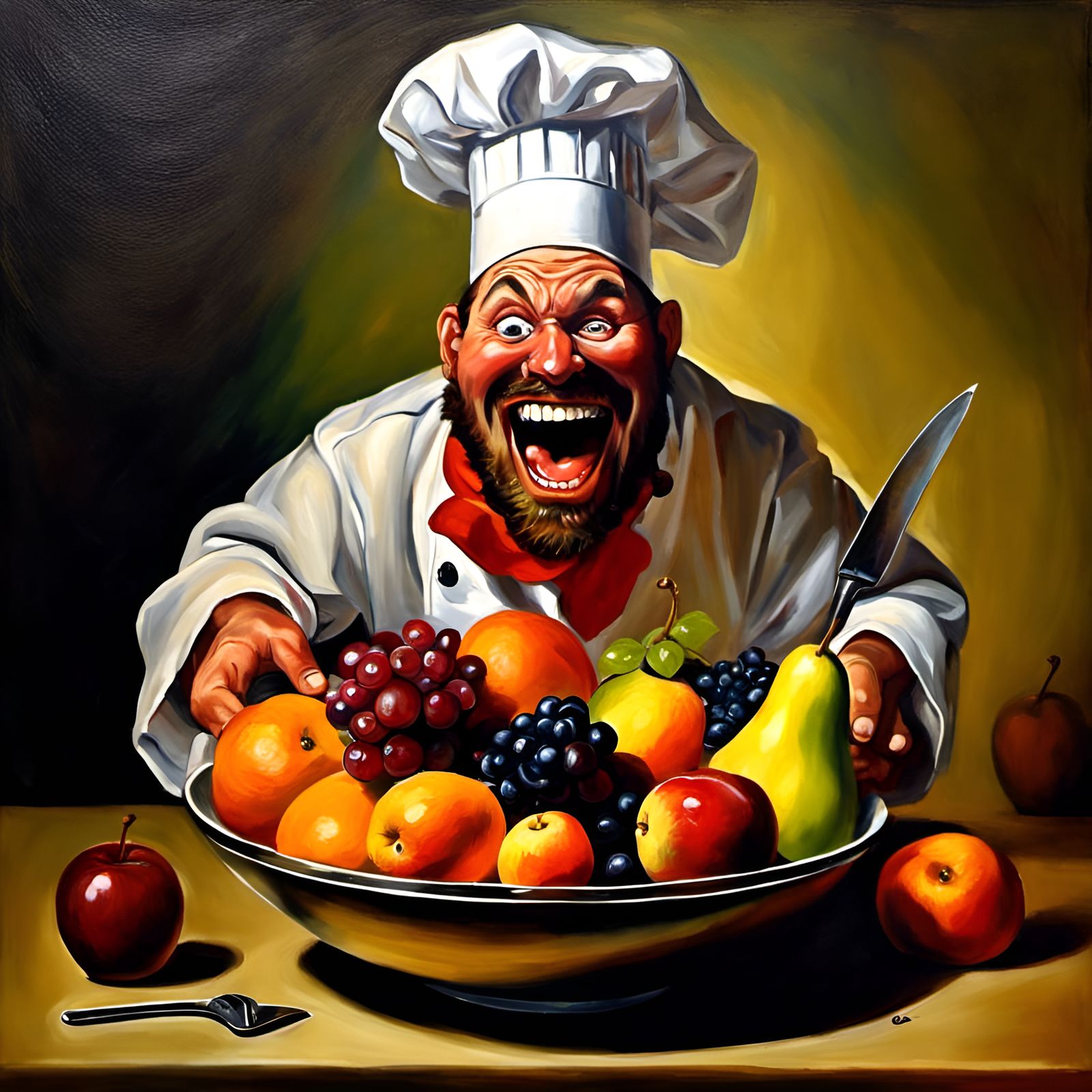Still Life: Fruit's Terrifying Encounter with Chef