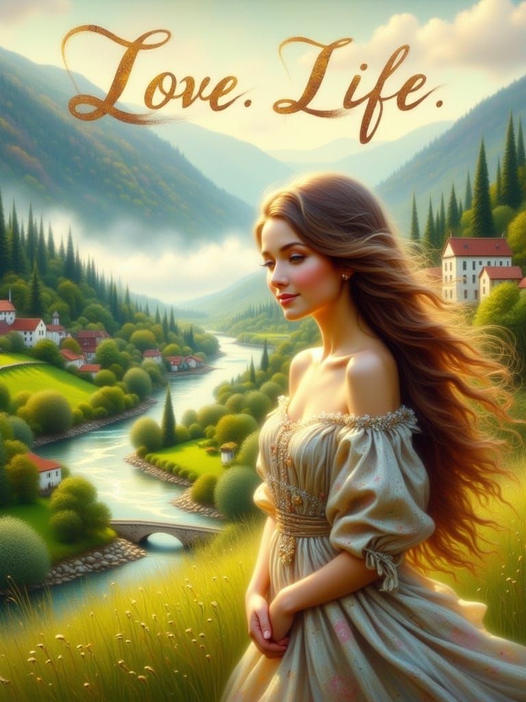 Ethereal Goddess of Whimsical Romance