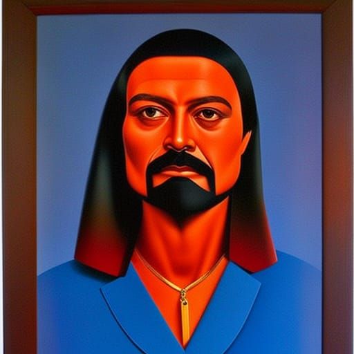 Psychedelic Cubist Artwork in Hyper-Realism Style