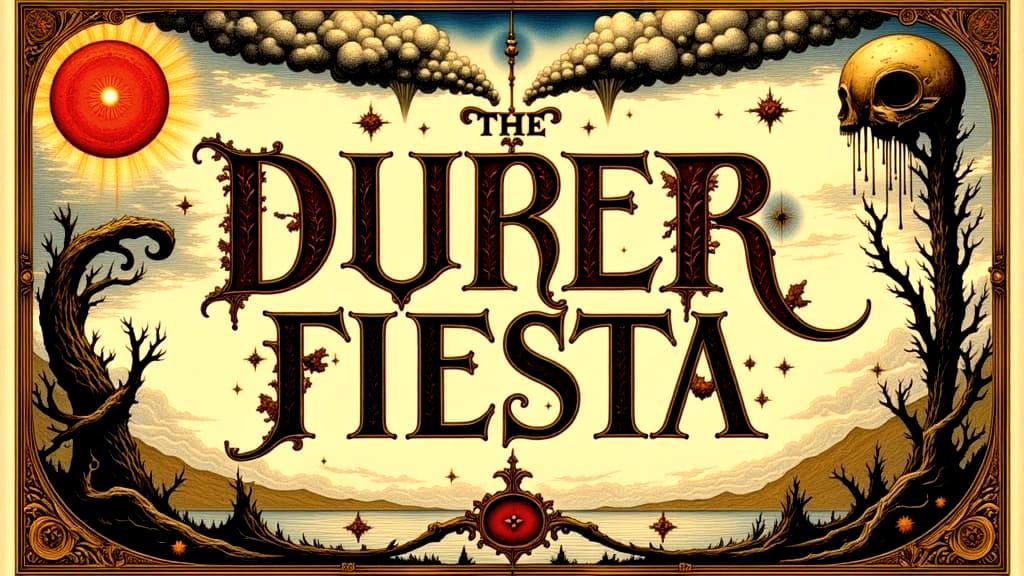 Durer Fiesta: Tarot Objects in Ancient Manuscript Style