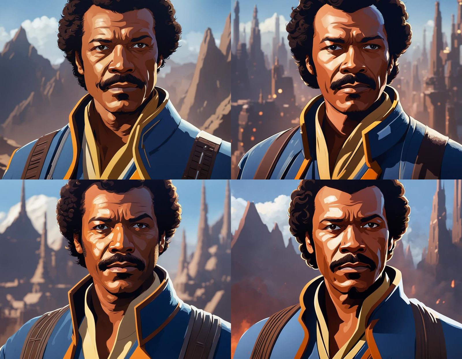 Lando Calrissian: Anime-Style Star Wars Portrait
