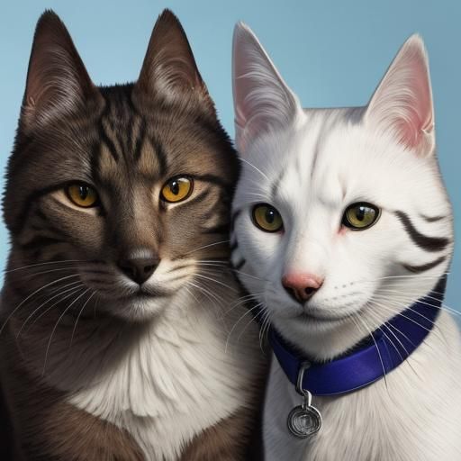 Artistically Morphed Faces of Cats and Dogs