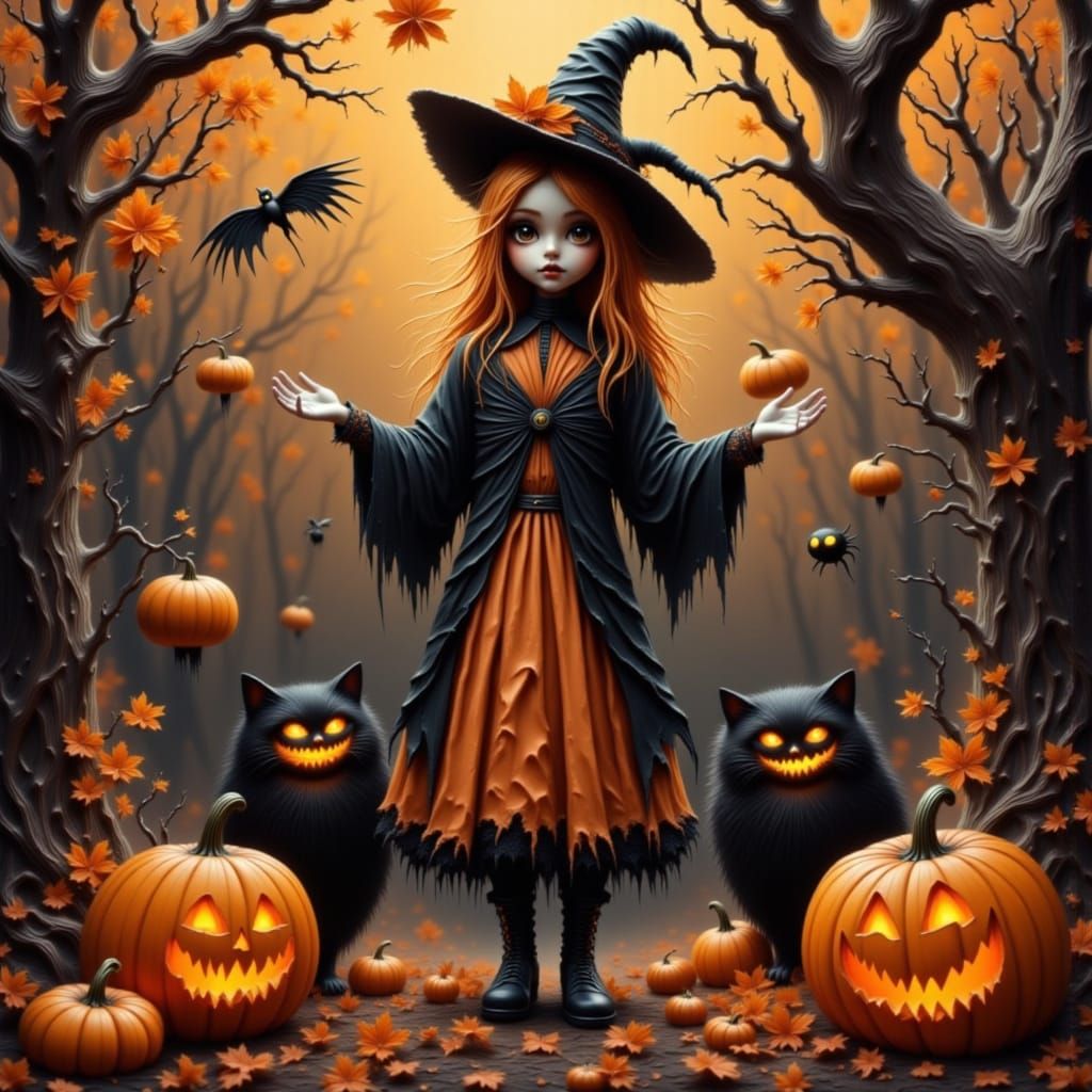 Cute Trick or Treating Kids in Halloween Costumes