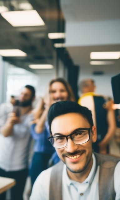 Selfie at the World's Most Boring Office Party