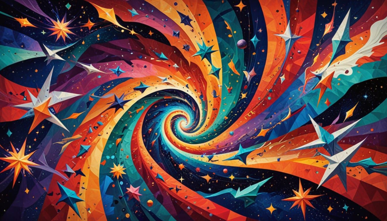 Swirling Cosmic Vortex of Resplendent Stars