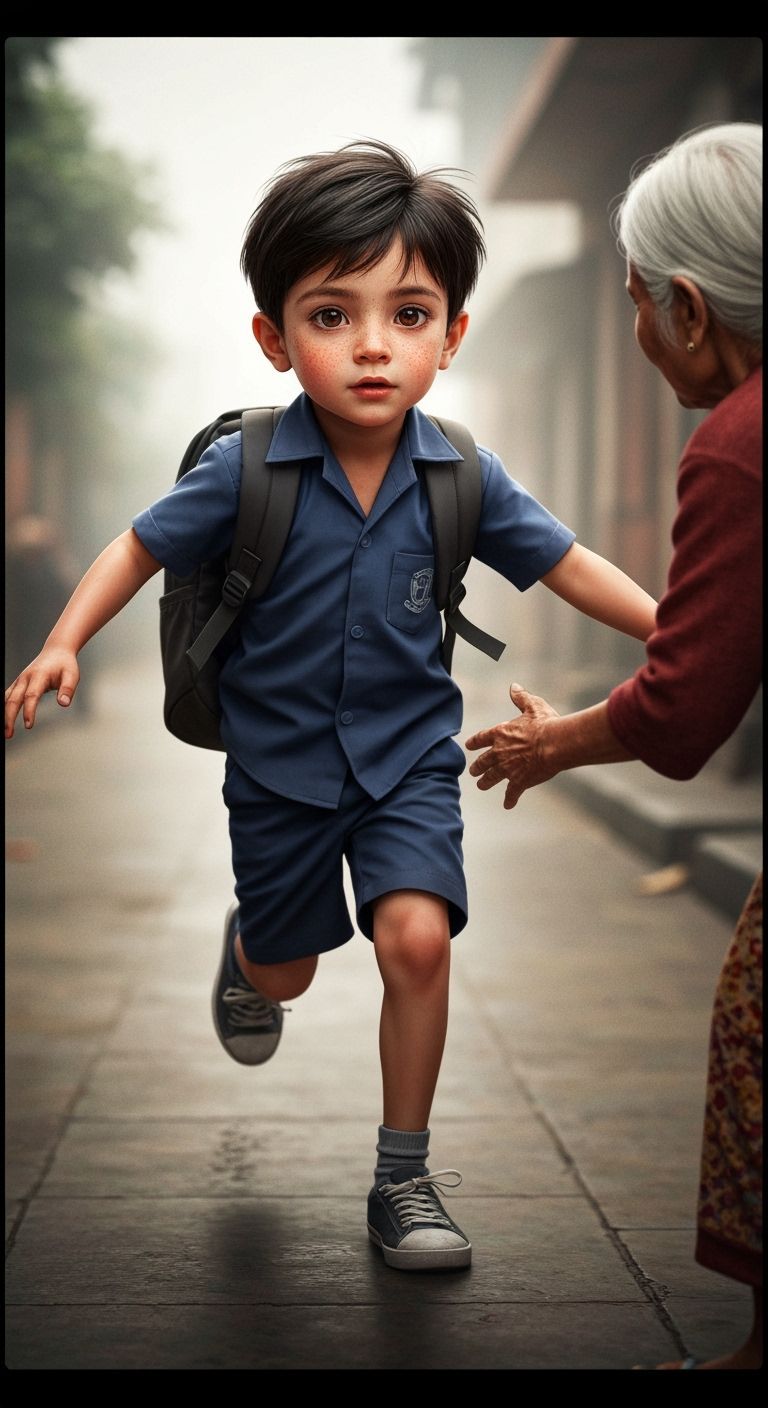 Cinematic Portrait of a Bengali Boy in Motion