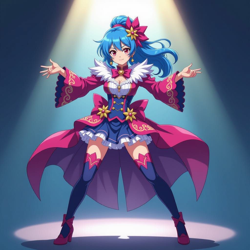 Polonium as Anime Character in Studio Trigger Style