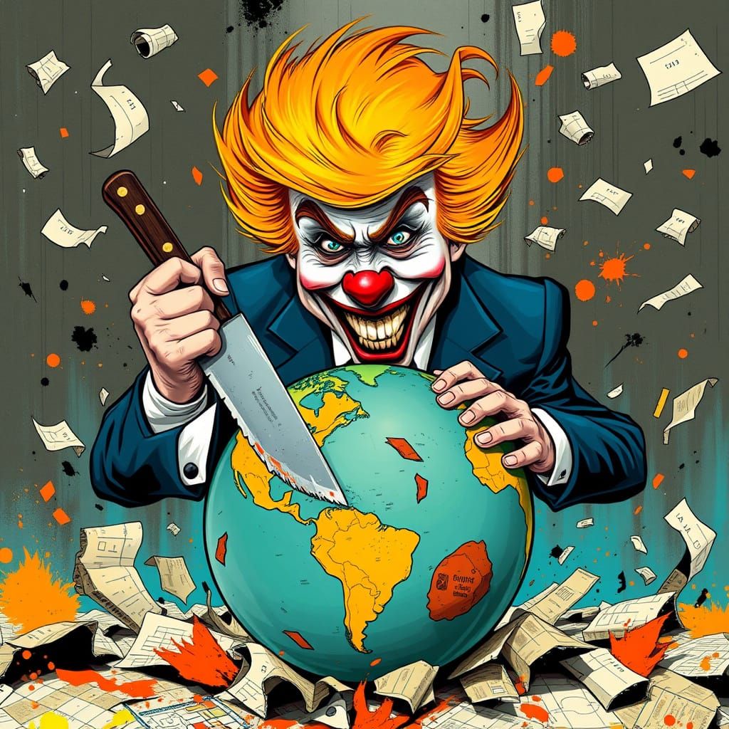 Frenzied Clown Grasps Global Chaos