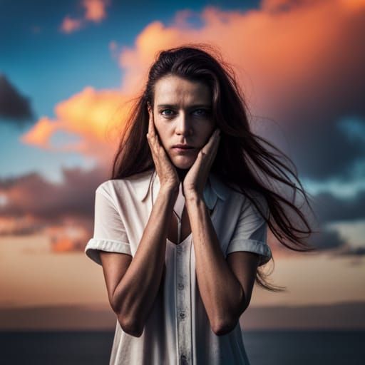 Striking Sphinx Portrait with Bokeh and Natural Light