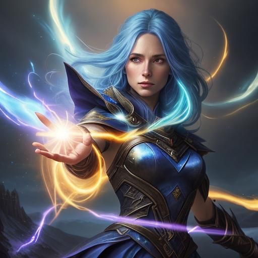 Enchanting Wizard Concept Art in Romantic Style