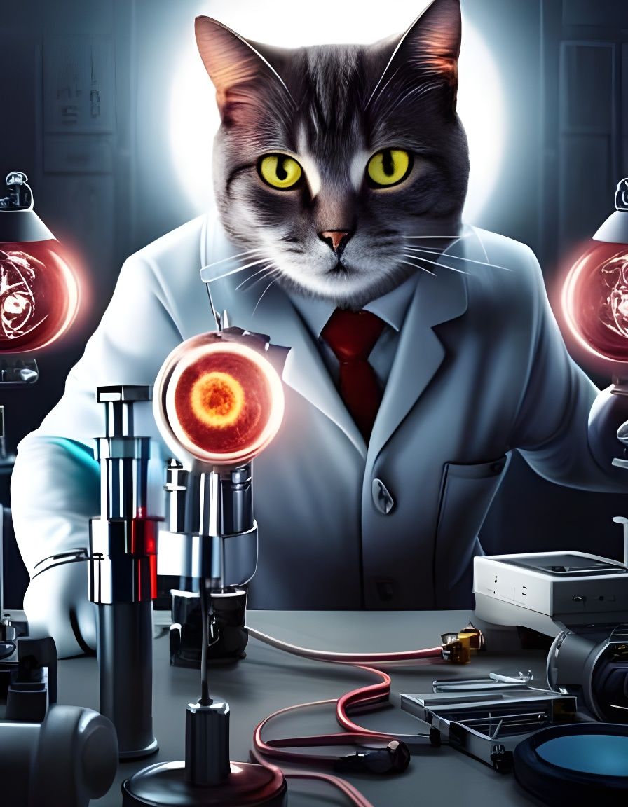 Mild Mannered House Cat by Day, Mad Scientist Bent on World ...