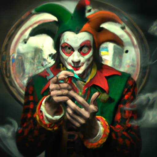 The Joker Blows Smoke: A Flemish Painting
