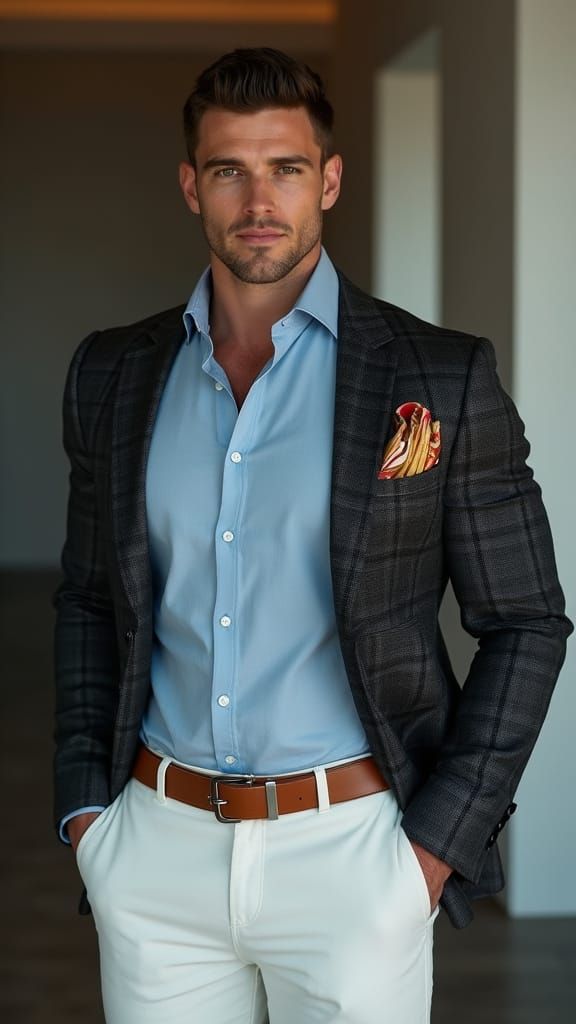 Hyper-Realistic Portrait of Confident Man in Modern Setting