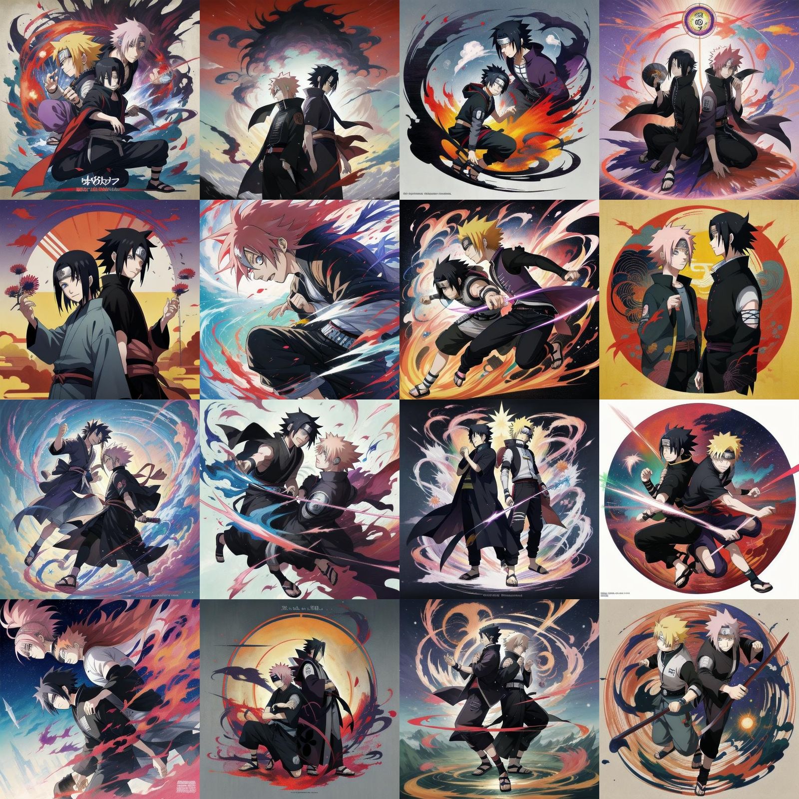 Naruto and Sasuke Anime Key Visual