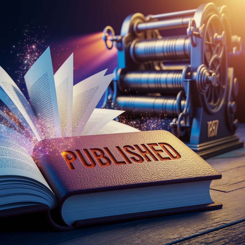 Stylized Book Opens Releasing Fairy Dust