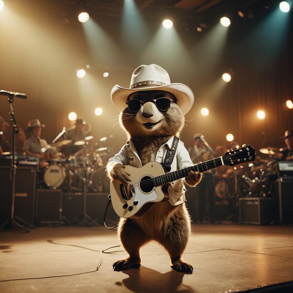 Gopher Rockstar in Concert: A Cinematic Still