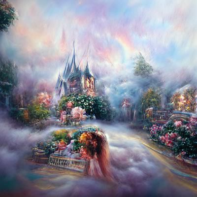 Ethereal Fantasy in Hyperdetailed Mist