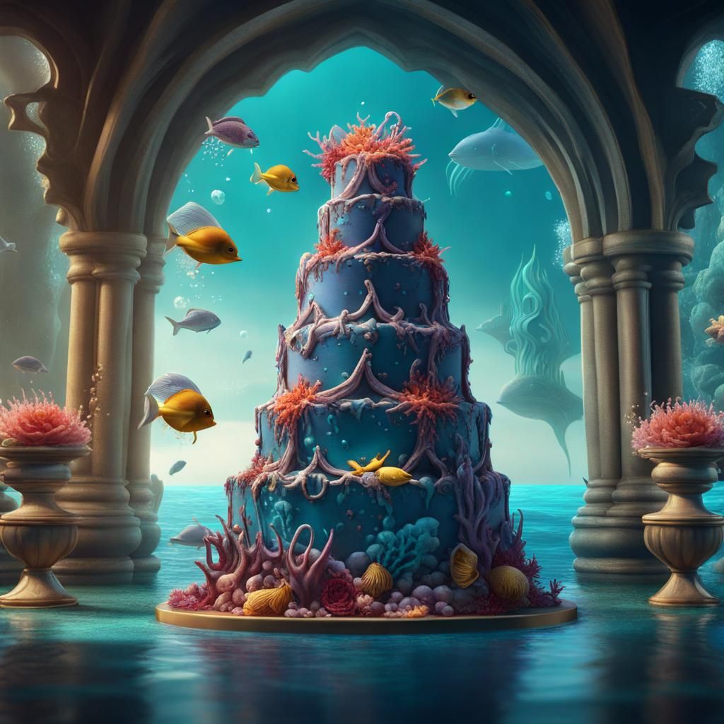 Mermaid cake 2