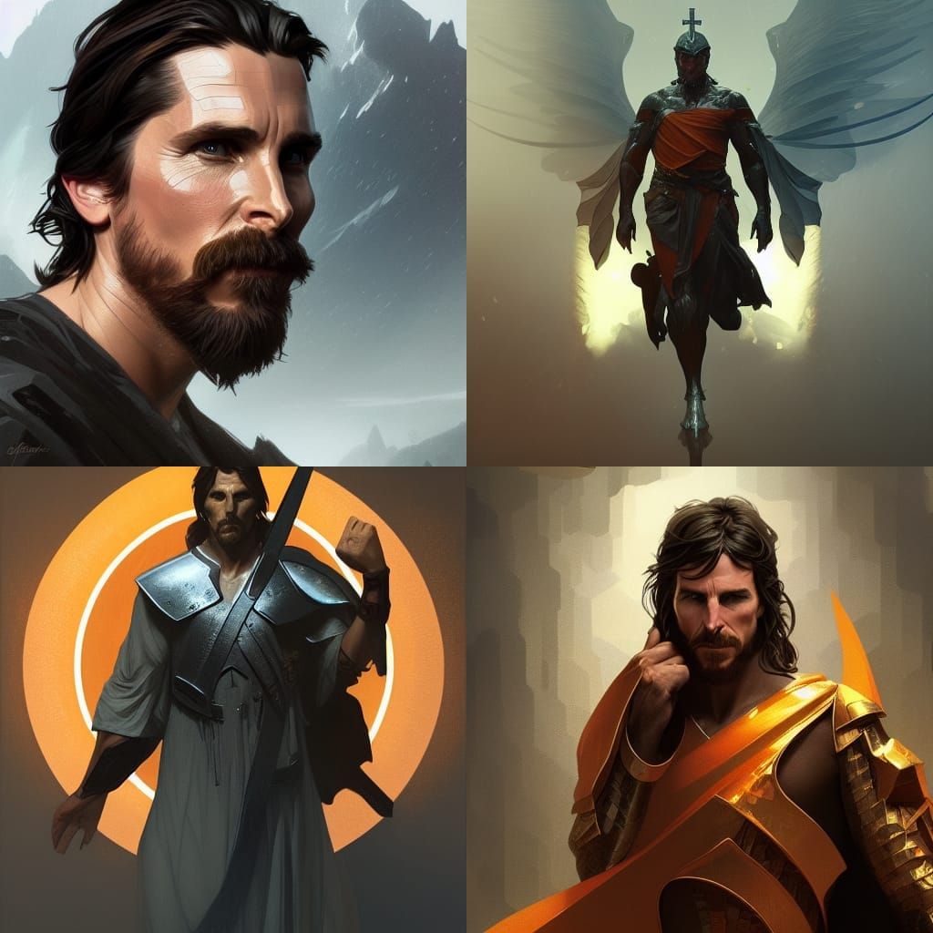 Noble God Concept Art in Hyperdetailed Style